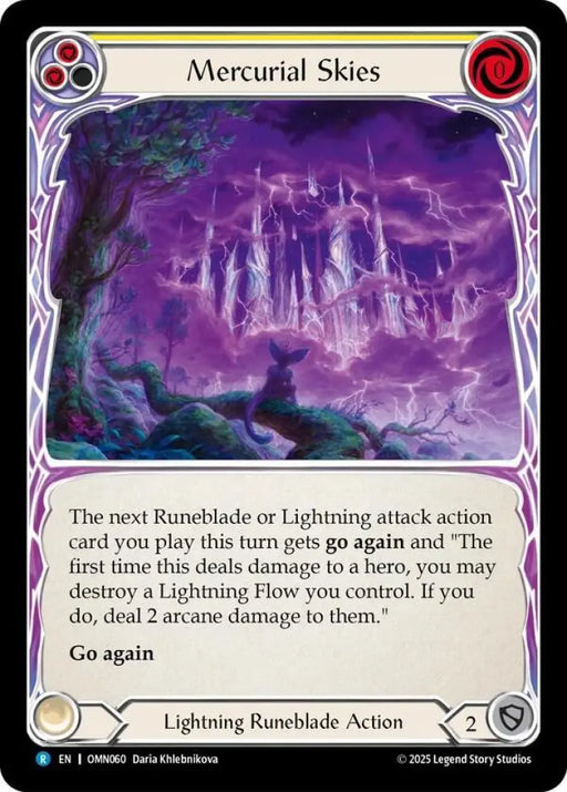 Mercurial Skies (Yellow) (OMN060) [Omens of the Third Age]