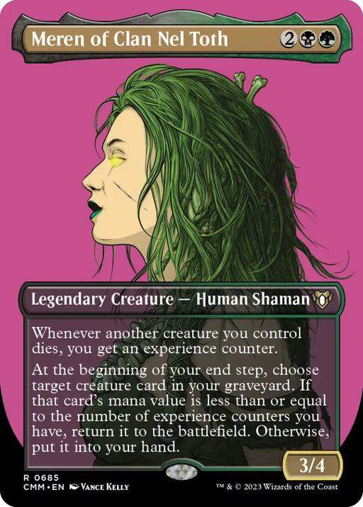 Meren of Clan Nel Toth (Borderless Profile) [Commander Masters] - MTG Single