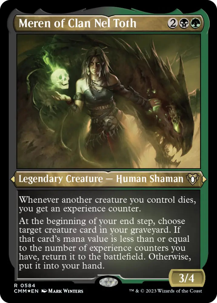 Meren of Clan Nel Toth (Foil Etched) [Commander Masters] - MTG Single