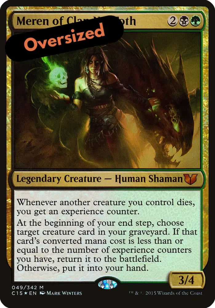 Meren of Clan Nel Toth (Oversized) [Commander 2015 Oversized] - MTG Single