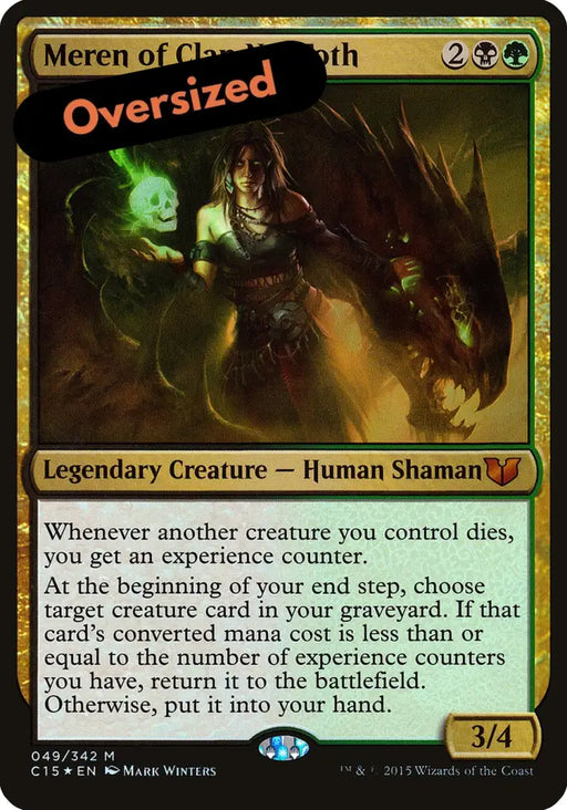 Meren of Clan Nel Toth (Oversized) [Commander 2015 Oversized] - MTG Single