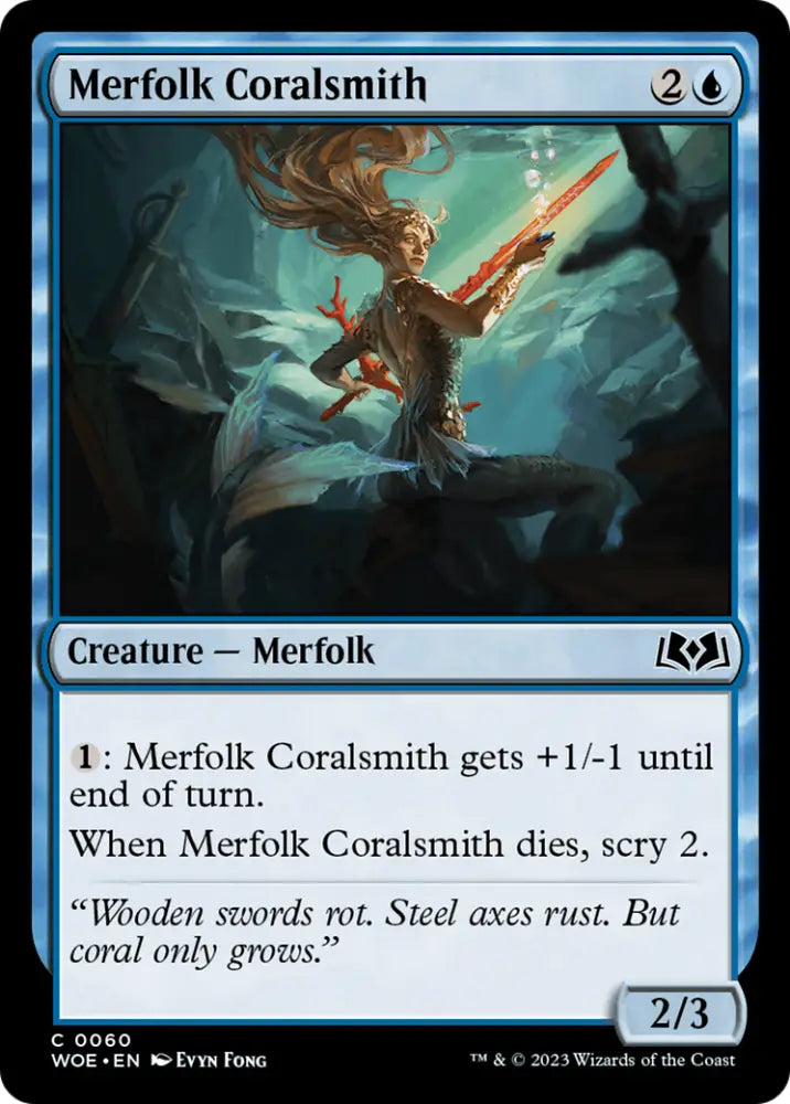 Merfolk Coralsmith [Wilds of Eldraine] - MTG Single