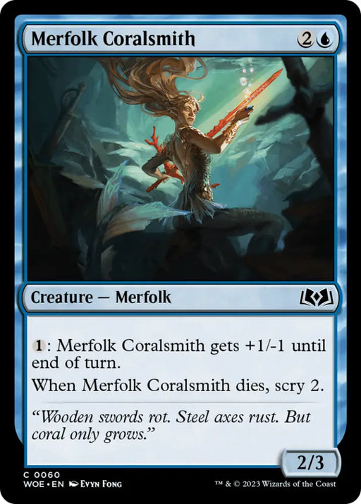 Merfolk Coralsmith [Wilds of Eldraine] - MTG Single