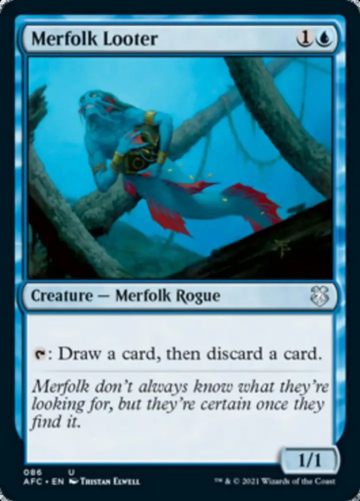 Merfolk Looter [Dungeons & Dragons: Adventures in the Forgotten Realms Commander] - MTG Single