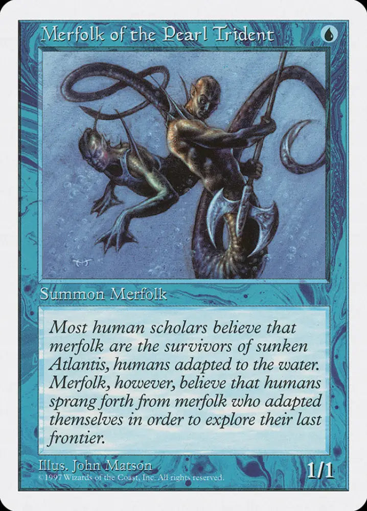 Merfolk of the Pearl Trident [Fifth Edition] - MTG Single
