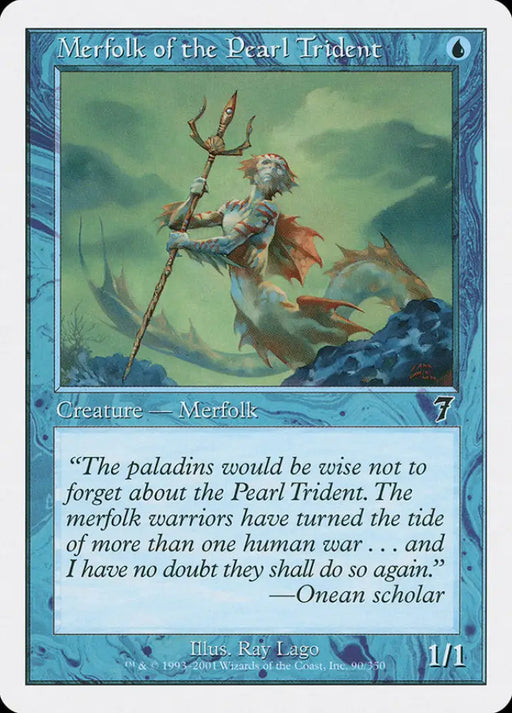 Merfolk of the Pearl Trident [Seventh Edition] - MTG Single