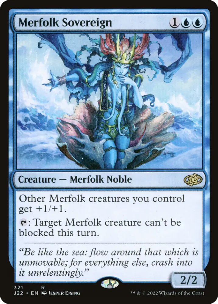 Merfolk Sovereign [Jumpstart 2022] - MTG Single