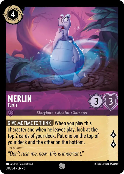 Merlin - Turtle (38/204) [Shimmering Skies] - Lorcana Single