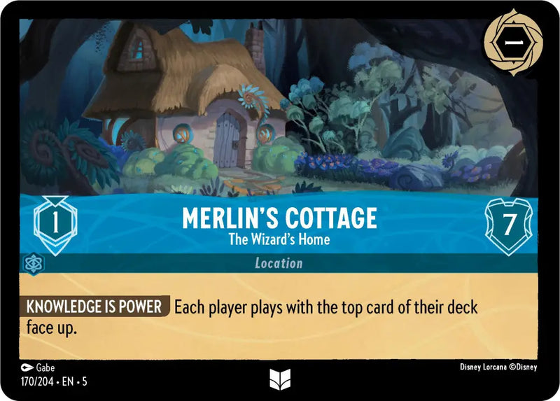 Merlin’s Cottage - The Wizard’s Home (170/204) [Shimmering Skies] - Lorcana Single