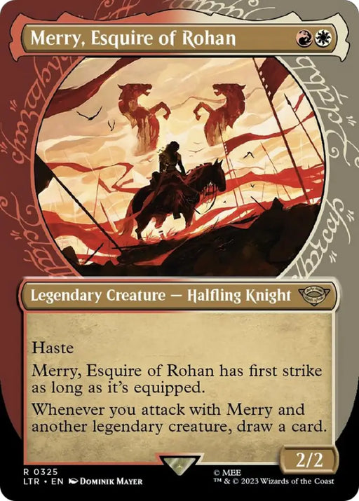 Merry Esquire of Rohan (Showcase Ring Frame) [The Lord of the Rings: Tales of Middle-Earth] - MTG Single