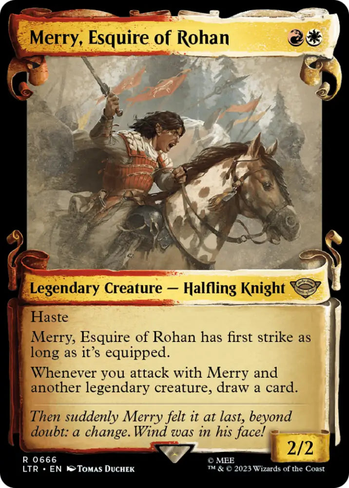 Merry Esquire of Rohan [The Lord of the Rings: Tales of Middle-Earth Showcase Scrolls] - MTG Single