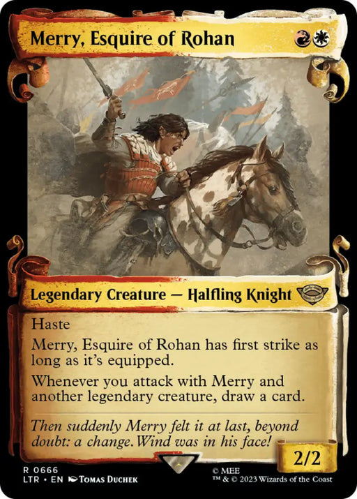 Merry Esquire of Rohan [The Lord of the Rings: Tales of Middle-Earth Showcase Scrolls] - MTG Single