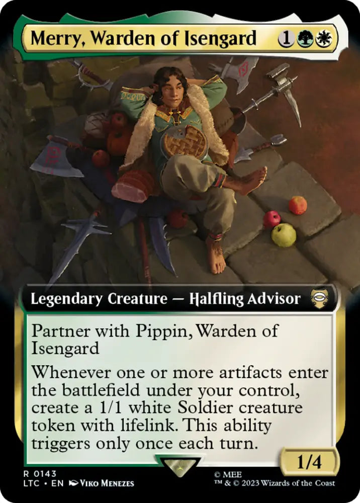 Merry Warden of Isengard (Extended Art) [The Lord of the Rings: Tales of Middle-Earth Commander] - MTG Single
