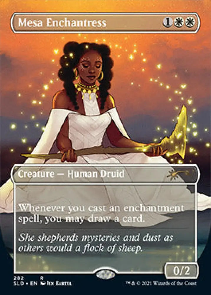 Mesa Enchantress (Borderless) [Secret Lair Drop Series] - MTG Single