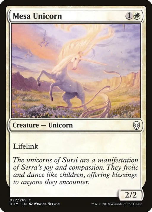 Mesa Unicorn [Dominaria] - MTG Single