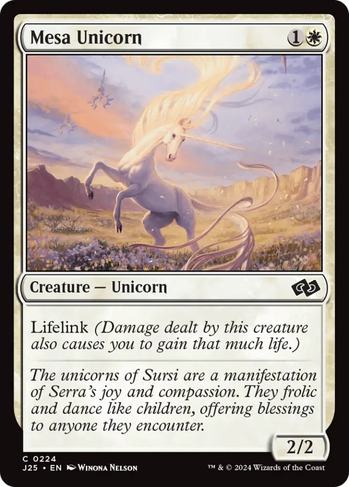 Mesa Unicorn [Foundations Jumpstart] - MTG Single