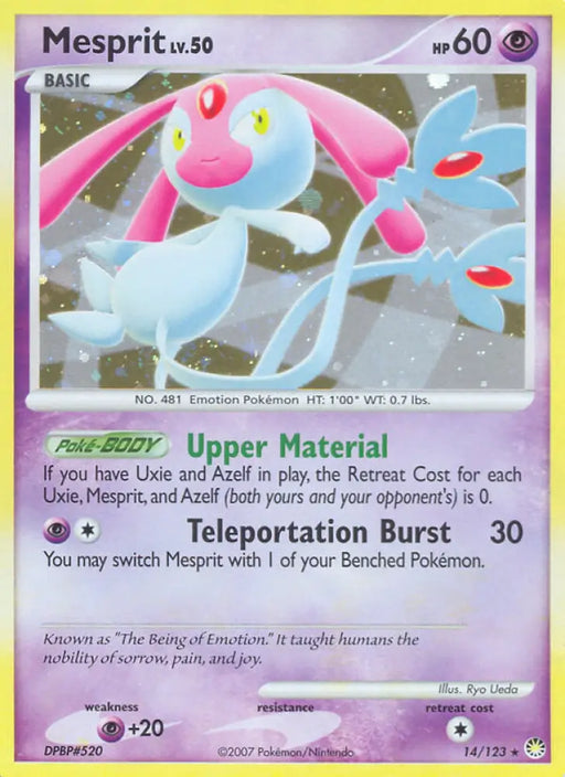Mesprit (14/123) [Diamond & Pearl: Mysterious Treasures] - Pokemon Single