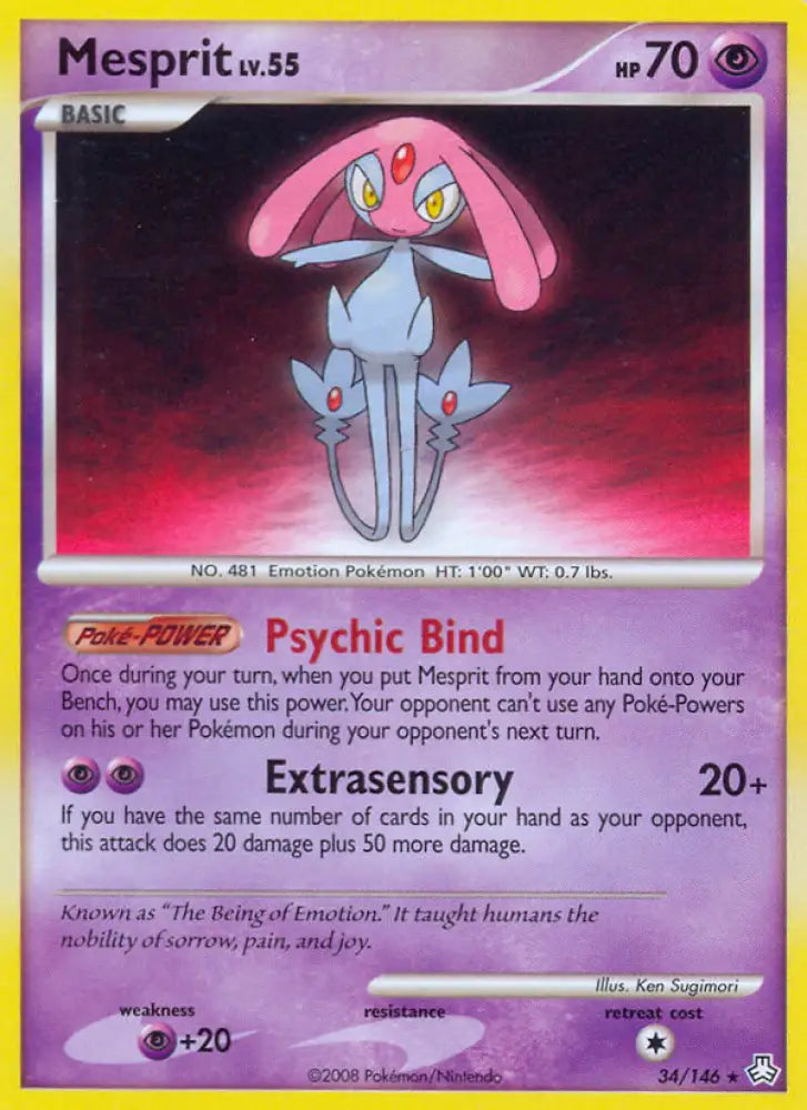 Mesprit (34/146) [Diamond & Pearl: Legends Awakened] - Pokemon Single