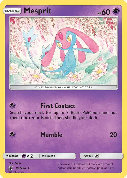 Mesprit (84/236) [Sun & Moon: Unified Minds] - Pokemon Single