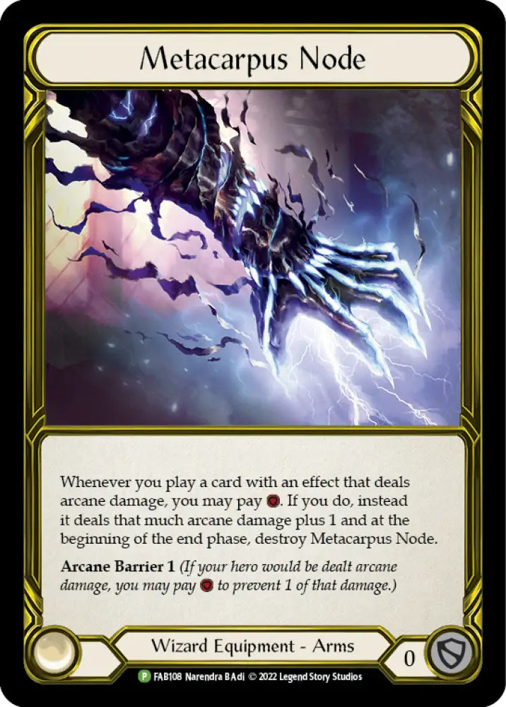 Metacarpus Node (Golden) [FAB108] (Promo) Cold Foil - Flesh And Blood Single