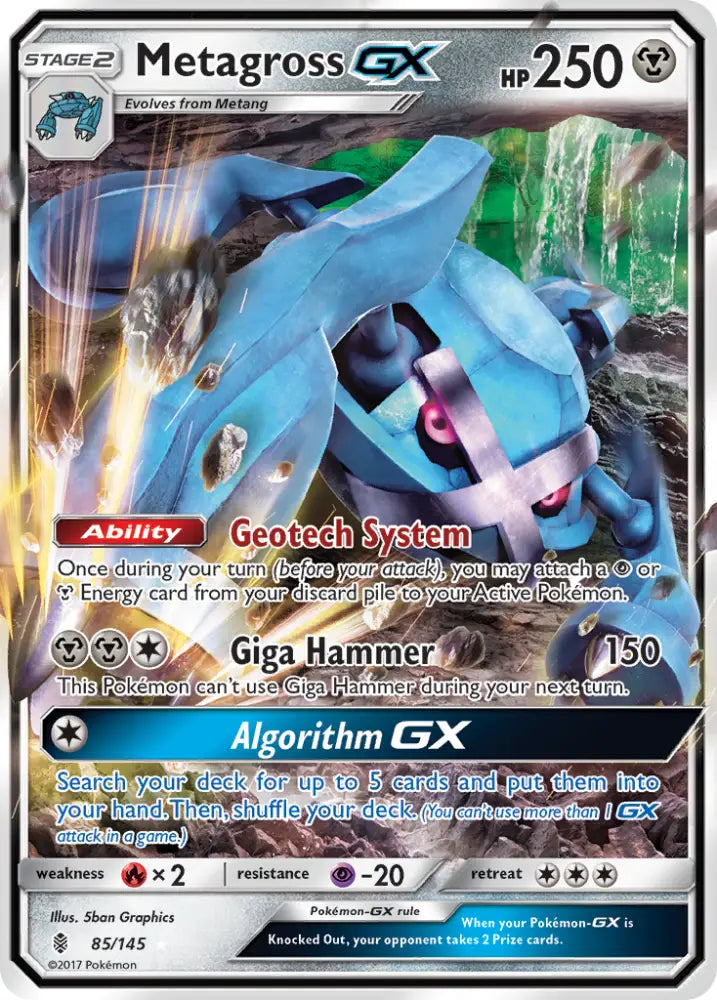 Metagross GX (85/145) [Sun & Moon: Guardians Rising] - Pokemon Single