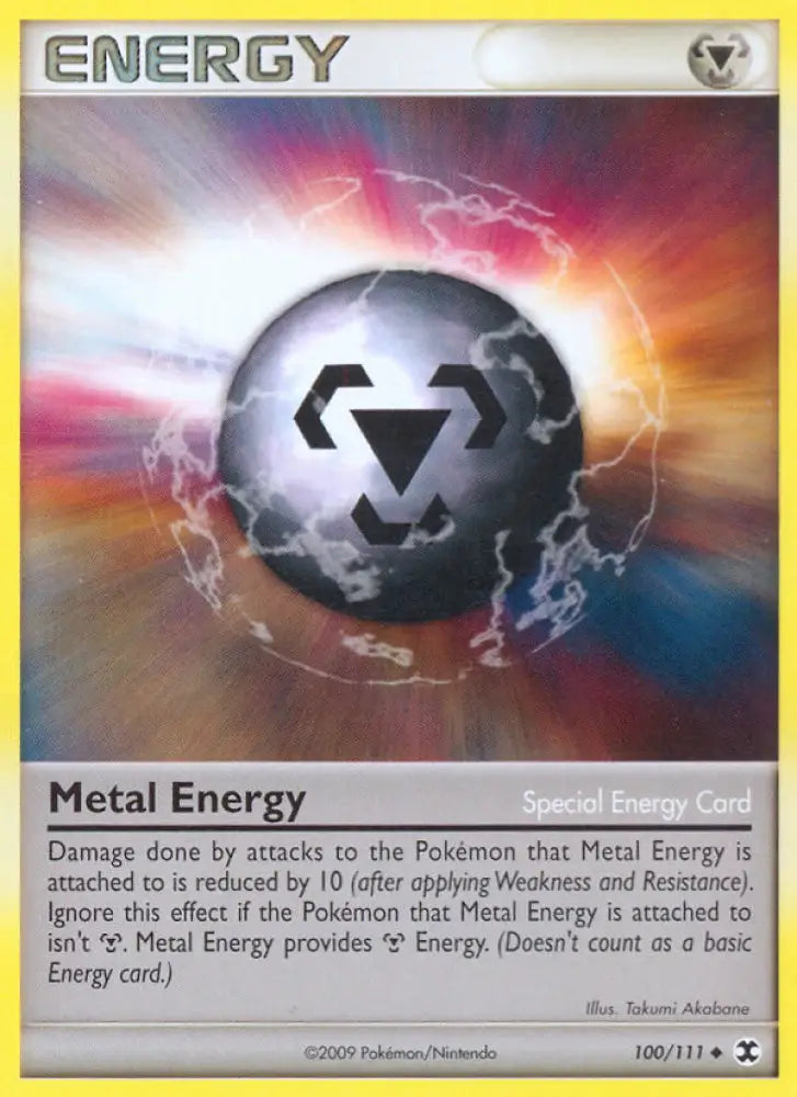 Metal Energy (100/111) [Platinum: Rising Rivals] - Pokemon Single