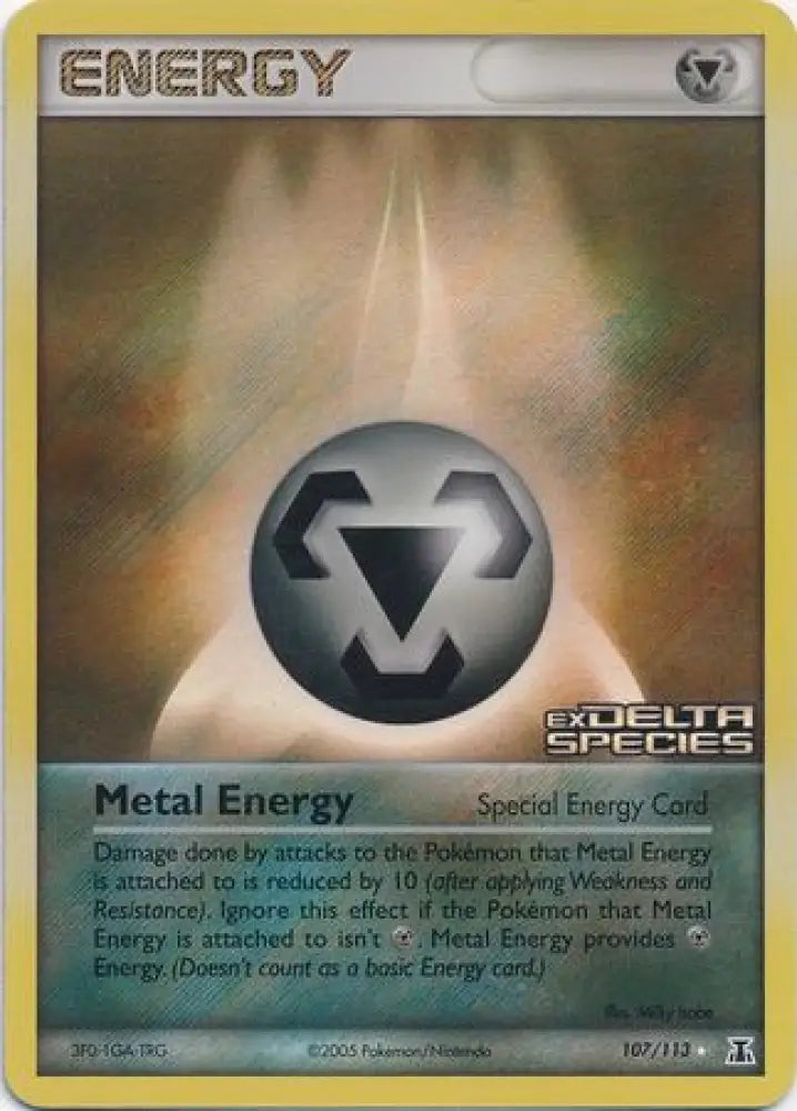 Metal Energy (107/113) (Stamped) [EX: Delta Species] - Pokemon Single