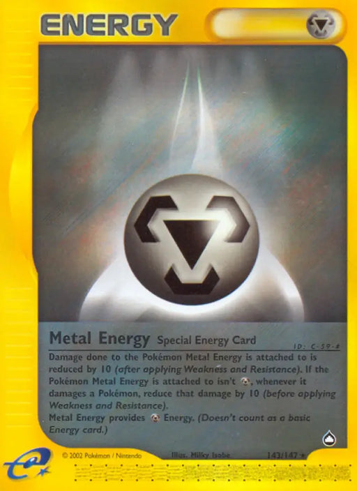 Metal Energy (143/147) [Aquapolis] - Pokemon Single