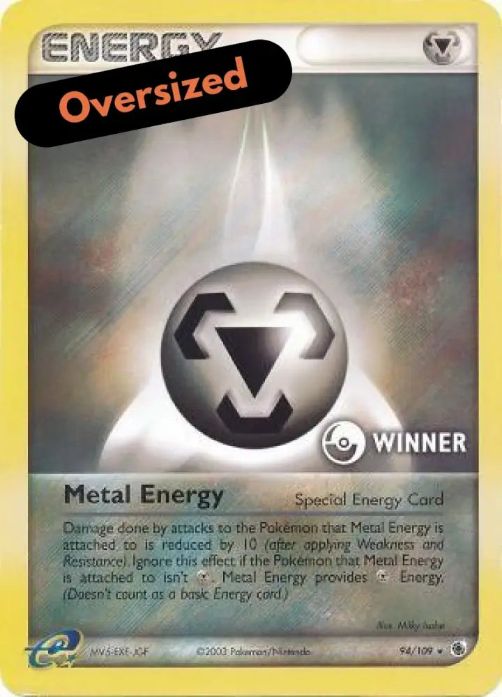 Metal Energy (94/109) (Jumbo Card) [EX: Ruby & Sapphire] - Pokemon Single