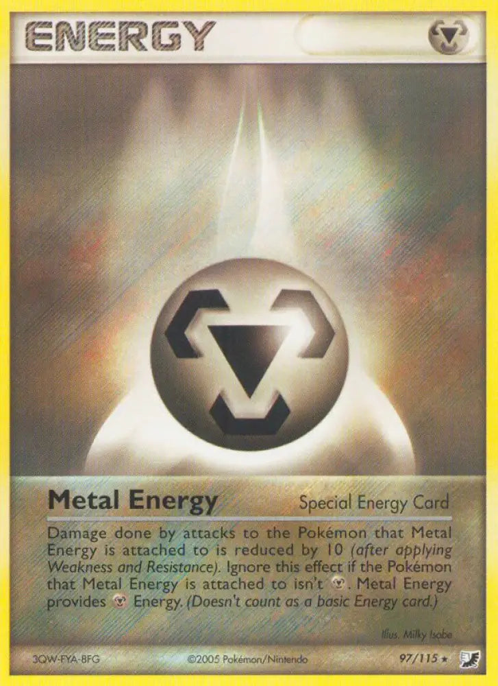 Metal Energy (97/115) [EX: Unseen Forces] - Pokemon Single
