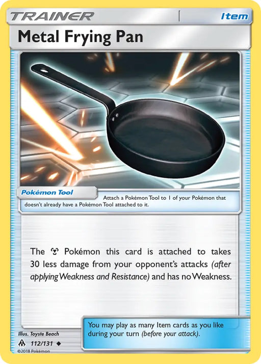 Metal Frying Pan (112/131) [Sun & Moon: Forbidden Light] - Pokemon Single