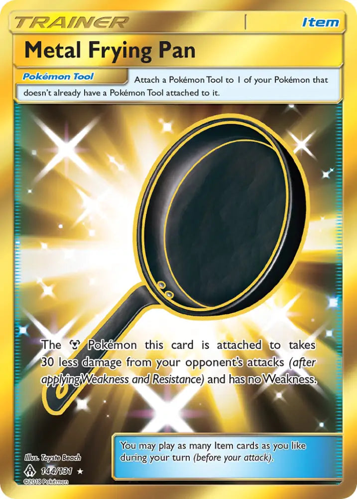 Metal Frying Pan (144/131) [Sun & Moon: Forbidden Light] - Pokemon Single