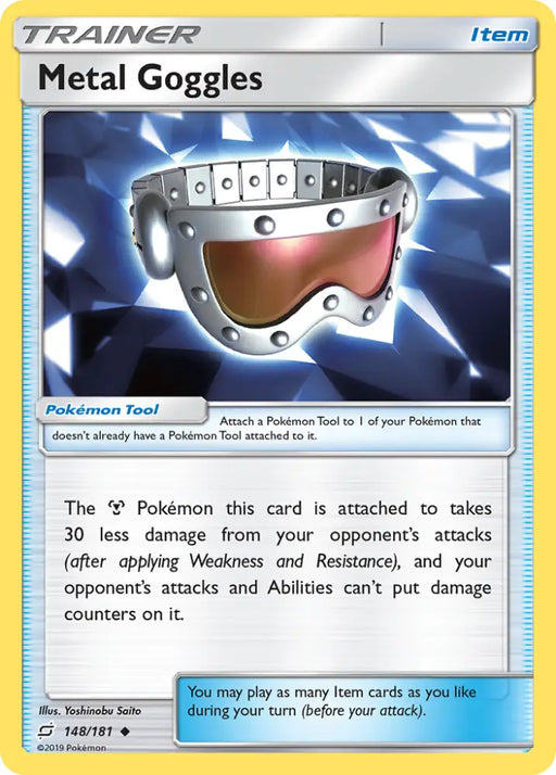 Metal Goggles (148/181) [Sun & Moon: Team Up] - Pokemon Single