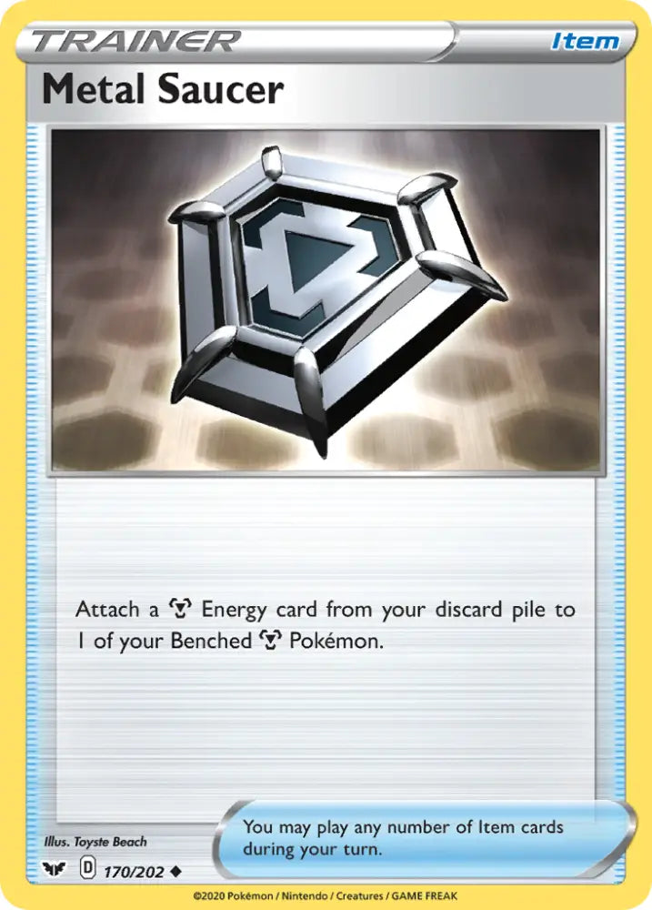 Metal Saucer (170/202) [Sword & Shield: Base Set] - Pokemon Single