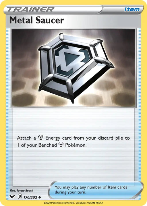 Metal Saucer (170/202) [Sword & Shield: Base Set] - Pokemon Single