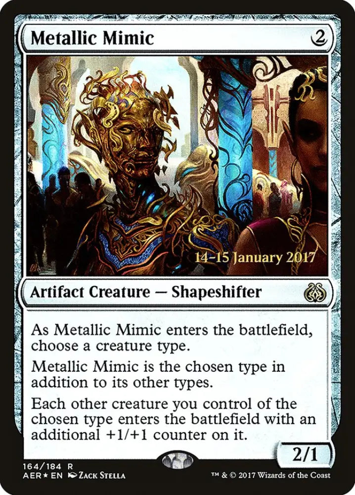 Metallic Mimic [Aether Revolt Prerelease Promos] - MTG Single