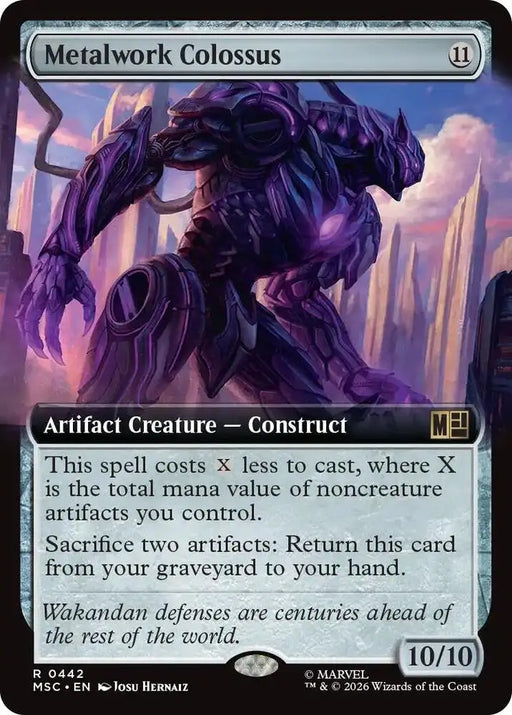 Metalwork Colossus (Extended Art) (442) [Marvel Super Heroes Commander]