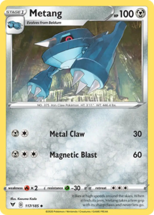 Metang (117/185) [Sword & Shield: Vivid Voltage] - Pokemon Single