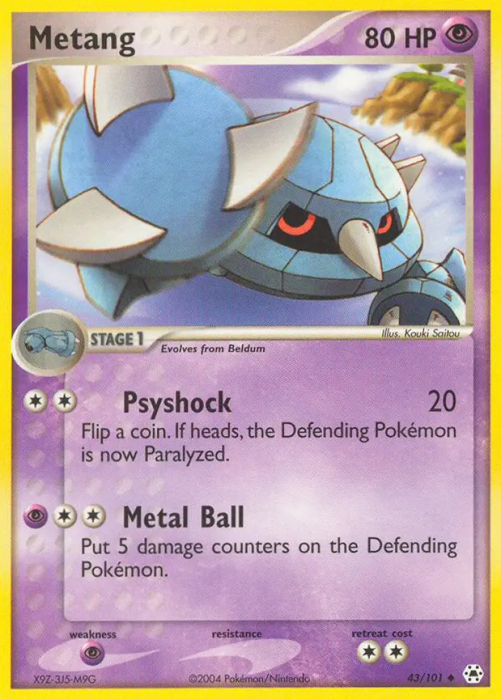 Metang (43/101) [EX: Hidden Legends] - Pokemon Single