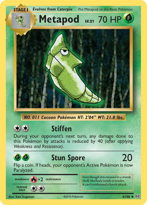 Metapod (4/108) [XY: Evolutions] - Pokemon Single