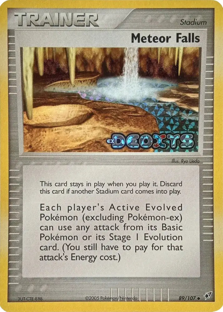 Meteor Falls (89/107) (Stamped) [EX: Deoxys] - Pokemon Single