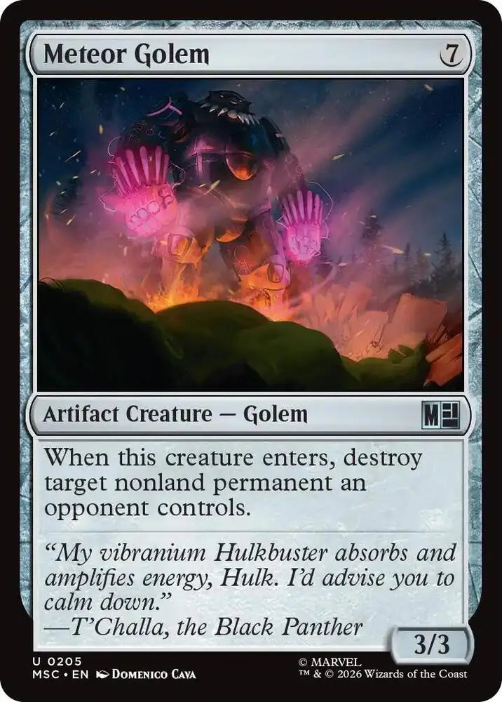 Meteor Golem (205) [Marvel Super Heroes Commander]