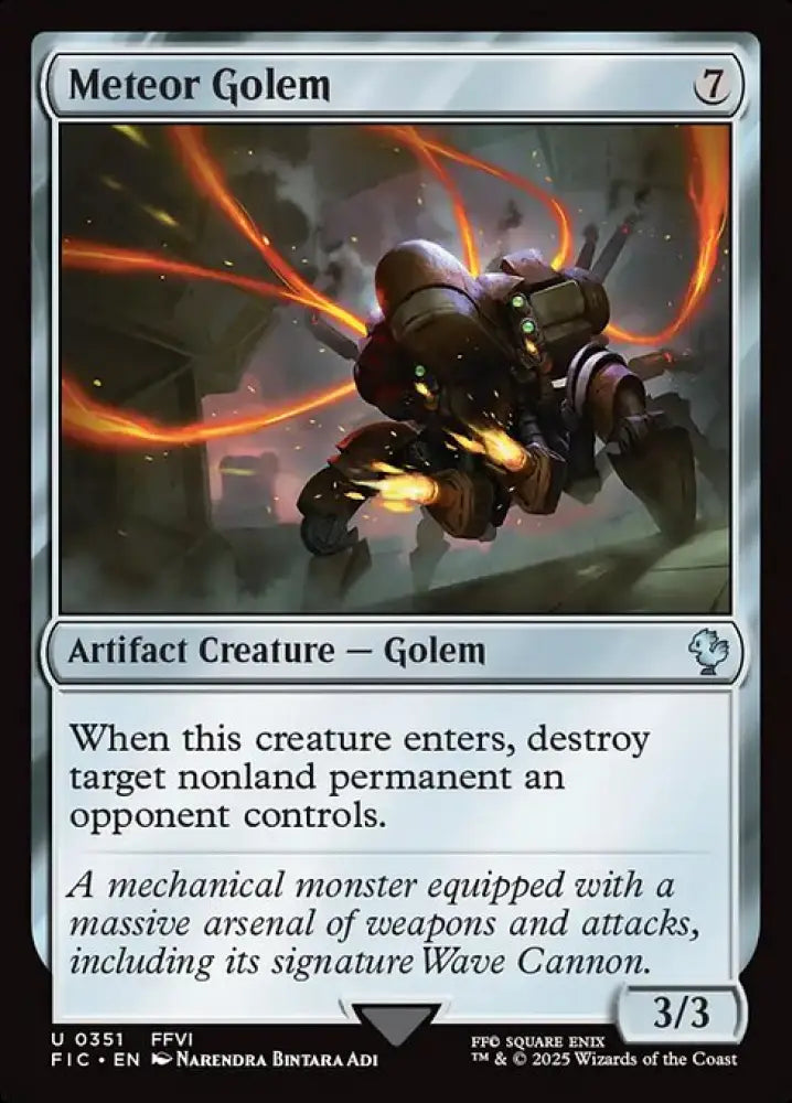 Meteor Golem (351) [Final Fantasy Commander]