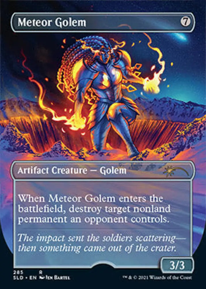 Meteor Golem (Borderless) [Secret Lair Drop Series] - MTG Single