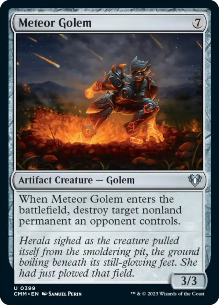 Meteor Golem [Commander Masters] - MTG Single