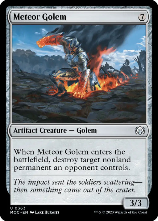 Meteor Golem [March of the Machine Commander] - MTG Single