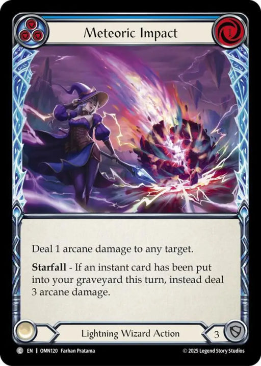 Meteoric Impact (Blue) (OMN120) [Omens of the Third Age]