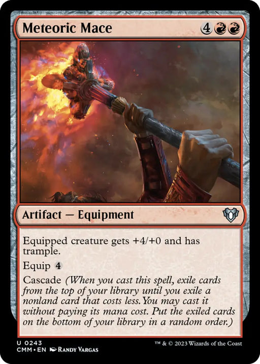 Meteoric Mace [Commander Masters] - MTG Single
