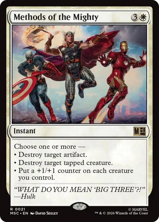 Methods of the Mighty (21) [Marvel Super Heroes Commander]