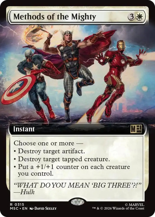 Methods of the Mighty (Extended Art) (315) [Marvel Super Heroes Commander]
